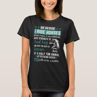 Camiseta Cuidado con el regalo de nombre personalizado de c