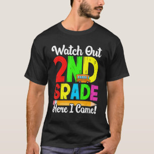 Camiseta Cuidado con el segundo grado aquí al que vuelvo el