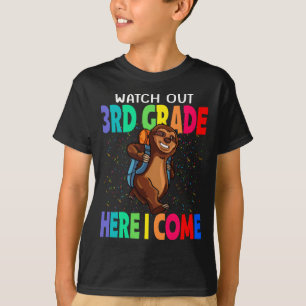 Camiseta Cuidado con el tercer grado aquí vengo Sloth
