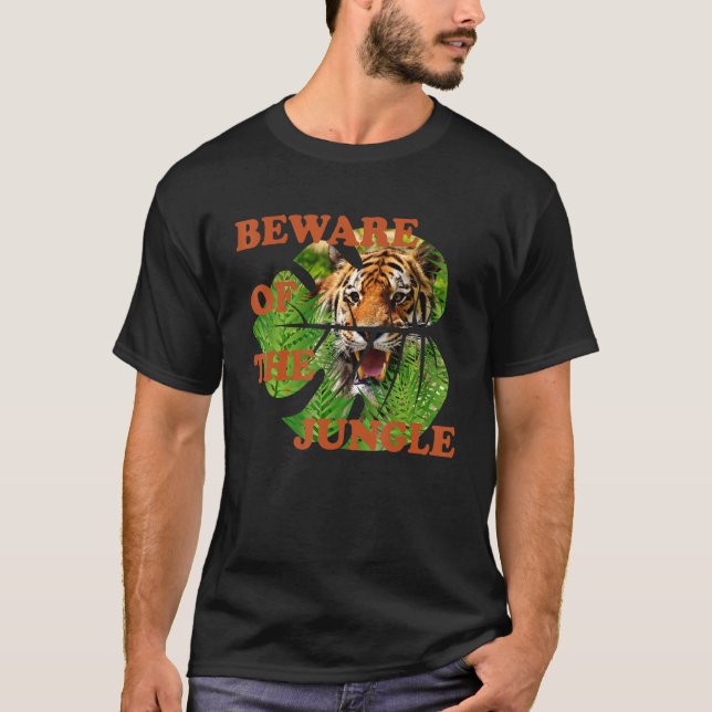 Camiseta Cuidado Con El Tigre De La Selva (Anverso)