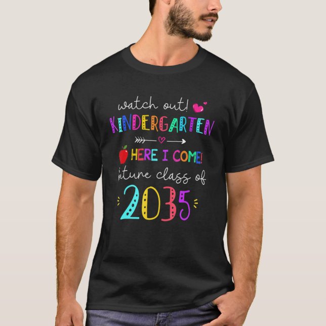 Camiseta Cuidado Con La Clase Futura De Jardín Infantil De  (Anverso)