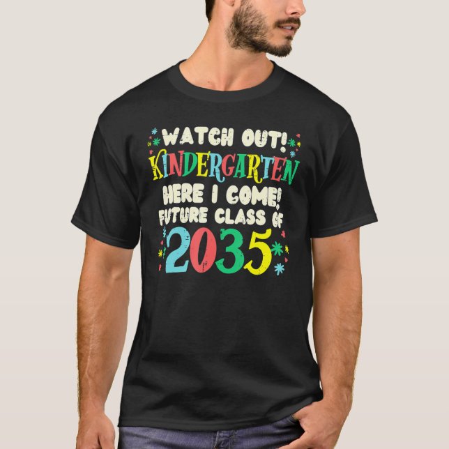 Camiseta Cuidado Con La Clase Futura De Jardín Infantil De  (Anverso)