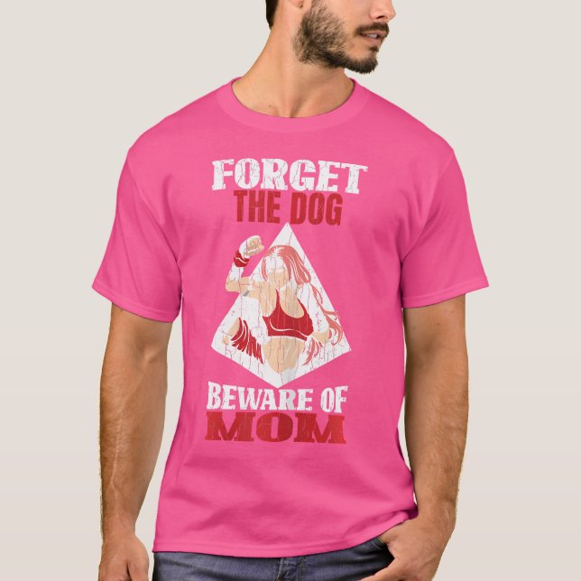 Camiseta Cuidado Con La Madre Funny Kick Boxer Kickboxing (Anverso)