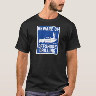 Camiseta Cuidado Con La Perforación En El Extranjero Raglan