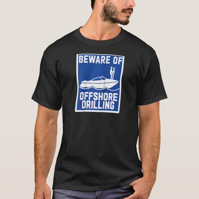 Camiseta Cuidado Con La Perforación En El Extranjero Raglan (Anverso)
