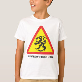 Camiseta Cuidado con la sudadera para niños de Leones Finla
