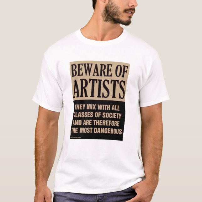 Camiseta Cuidado Con Los Artistas (Anverso)
