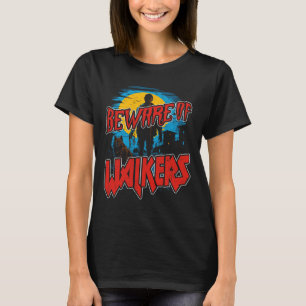 Camiseta Cuidado Con Los Caminantes Temen Al Perro Zombie W