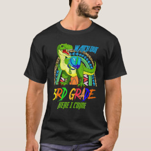 Camiseta Cuidado Con Niños De Dinosaurios De 3er Grado De V