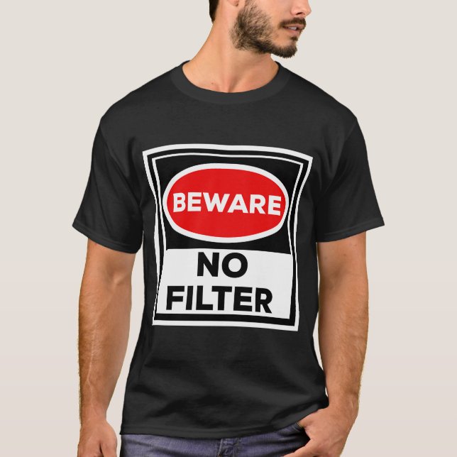 Camiseta Cuidado con no filtrar (Anverso)