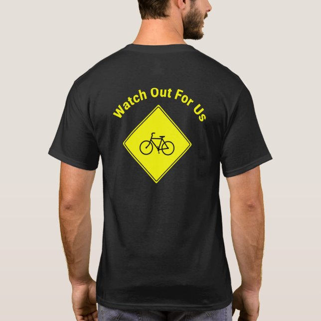 Camiseta Cuidado Con Nosotros Ciclista (Reverso)