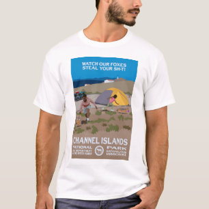 Camiseta ¡Cuidado con nuestros zorros que roban sus cosas! 