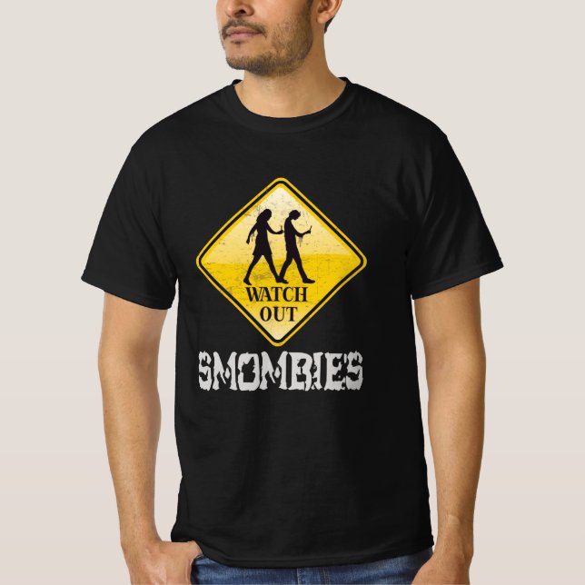 Camiseta Cuidado con Smombies (Anverso)