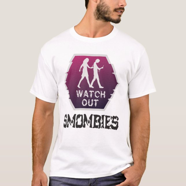Camiseta Cuidado con Smombies (Anverso)