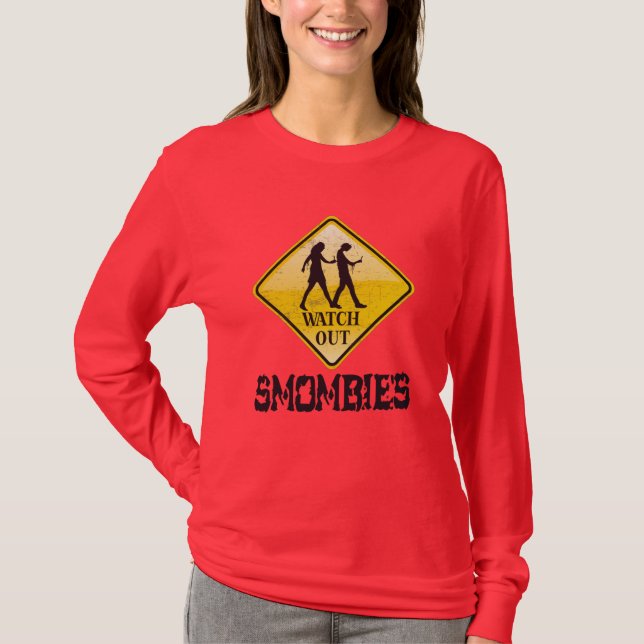 Camiseta Cuidado con Smombies (Anverso)