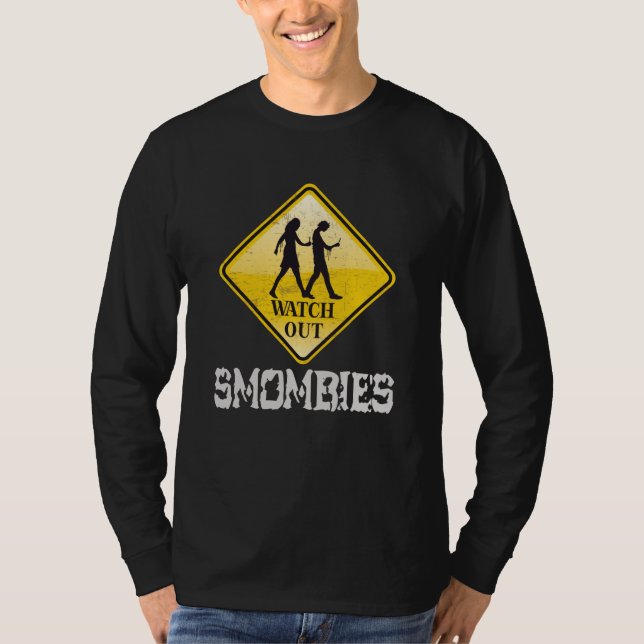 Camiseta Cuidado con Smombies (Anverso)