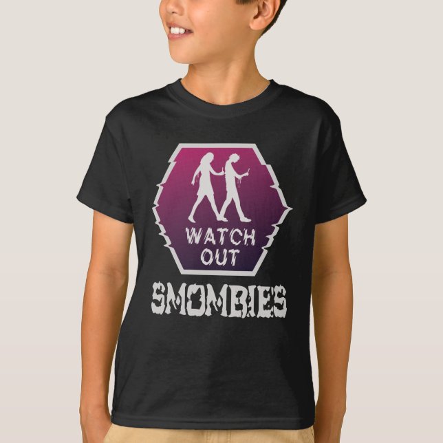 Camiseta Cuidado con Smombies (Anverso)