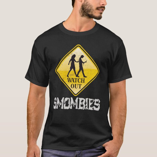 Camiseta Cuidado con Smombies (Anverso)