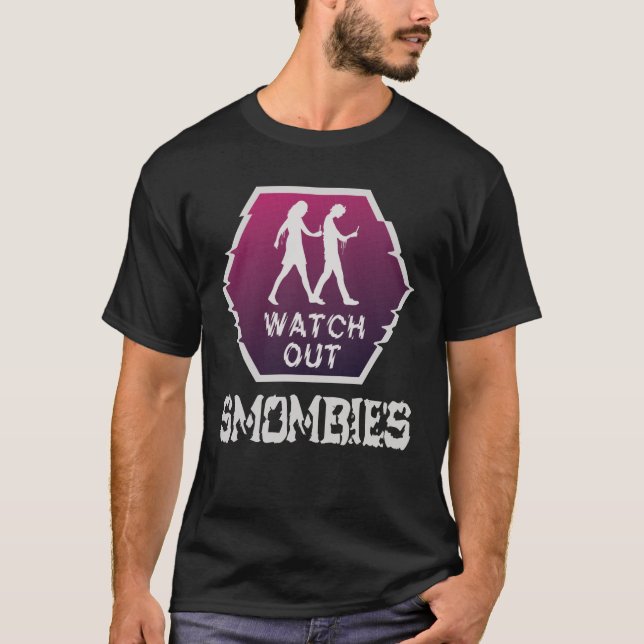 Camiseta Cuidado con Smombies (Anverso)