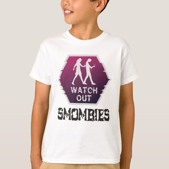 Camiseta Cuidado con Smombies (Anverso)