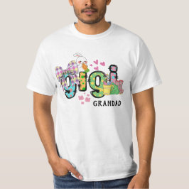 Camiseta Cuidado conejito de Pascua Gigi Grandad personaliz