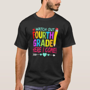 Camiseta Cuidado Cuarto Grado Aquí Vengo De Vuelta Al Coleg