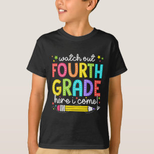Camiseta Cuidado cuarto grado aquí vengo de vuelta al coleg