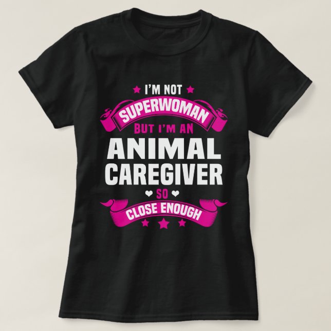 Camiseta Cuidado de animales (Diseño del anverso)