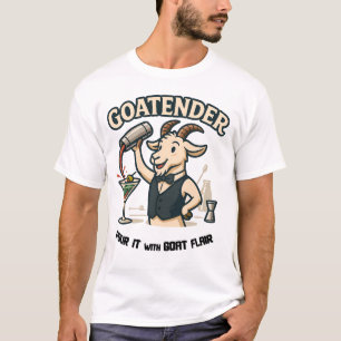 Camiseta Cuidado de cabras Diseño divertido de camarero de