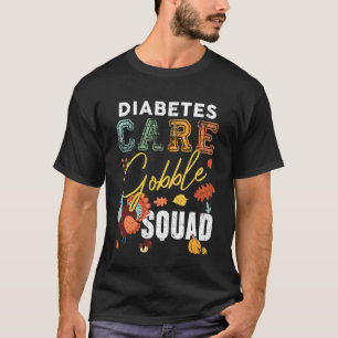Camiseta Cuidado de la Diabetes Equipo de Gorjeo de Acción 