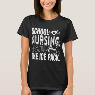 Camiseta cuidado de la escuela su todo alrededor la