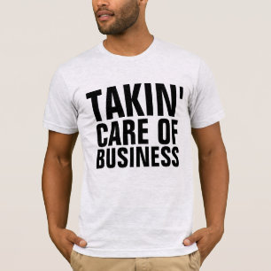 CAMISETA CUIDADO DE LA VENTAJA EMPRESARIAL DE LOS AÑOS 1970