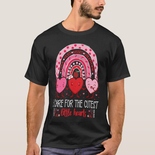 Camiseta Cuidado De Los Corazones Pequeños Más Cuidadosos E (Anverso)