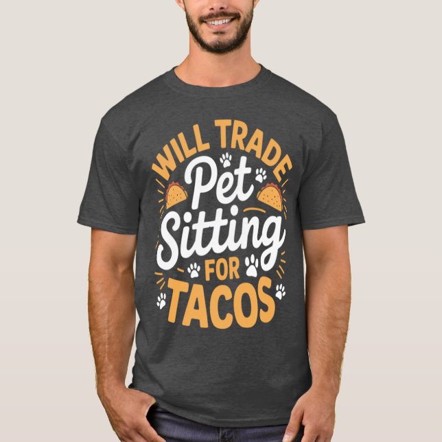 Camiseta Cuidado de mascotas para dueños de perros Cuidado  (Anverso)