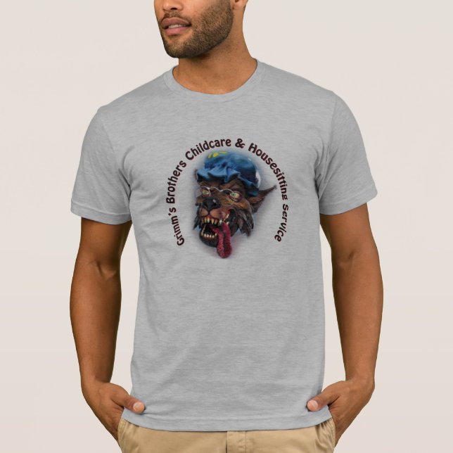 Camiseta Cuidado de niños de los hermanos de Grimm y (Anverso)