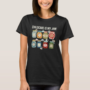 Camiseta Cuidado de niños es mi pasión Tarro de la pasión e