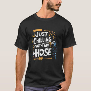 Camiseta Cuidado del césped Humor - Enfriando con mi mangue