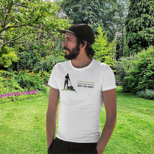 Camiseta Cuidado del jardín paisajismo Grass Cortando la ca (Subido por el creador)