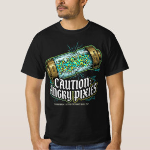 Camiseta Cuidado Electricista de Pixies Enojadas Regalo