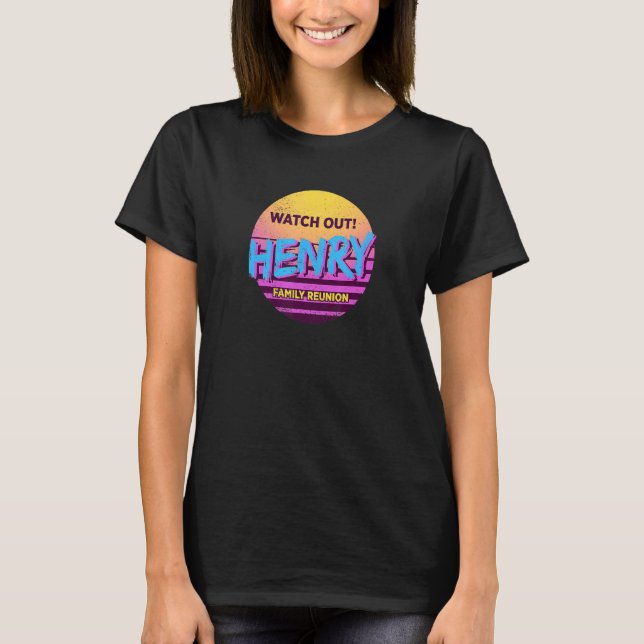 Camiseta Cuidado Henry Reunión Familiar  Conjunto Familiar  (Anverso)