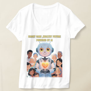 Camiseta Cuidado inteligente, vida feliz
