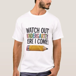 Camiseta Cuidado jardín de infancia aquí vengo de vuelta a 