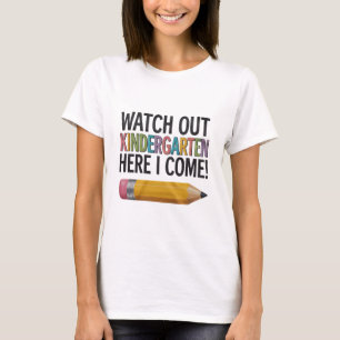 Camiseta Cuidado jardín de infancia aquí vengo de vuelta a 