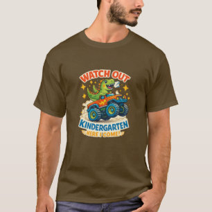 Camiseta Cuidado jardín de infancia camión Dino