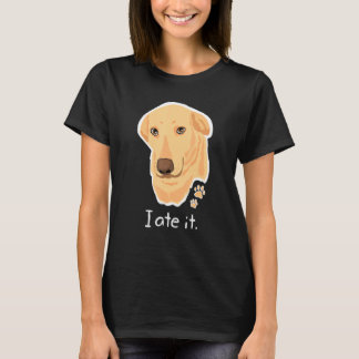 Camiseta Cuidado Laboratorio Amarillo Dorado Labrador enfre