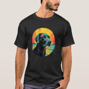 Camiseta Cuidado Laboratorio Negro Labrador negro perro cac