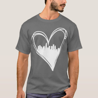 Camiseta Cuidado me encanta el paisaje urbano de Los Ángele