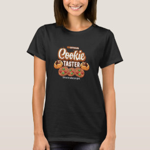 Camiseta Cuidado oficial Cookie Tester Holiday Baking Funny