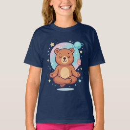 Camiseta Cuidado oso cósmico Chica cutáneo zen space tee