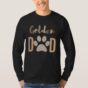 Camiseta Cuidado perro Minimalista Golden Retriever Dad
